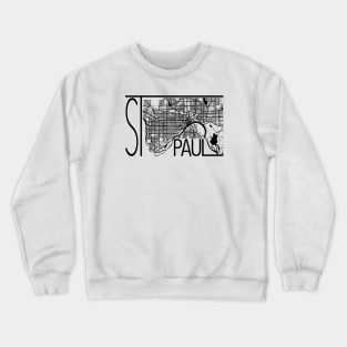 St Paul Map Crewneck Sweatshirt